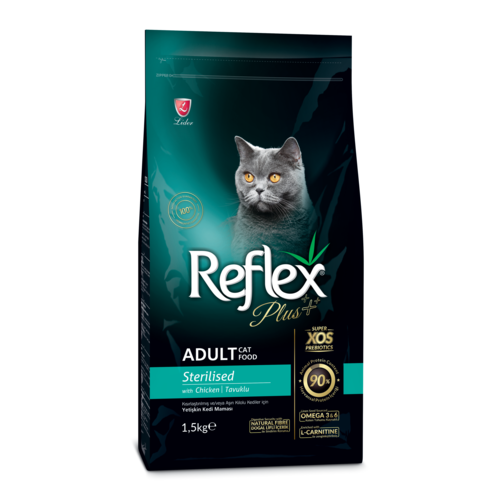 REFLEX PLUS CAT ADULT STERILISED CHICKEN 1,5 KG