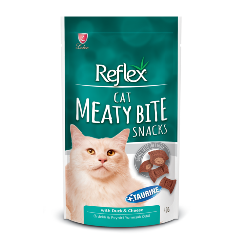 REFLEX CAT MEATY BITE SNACK DUCK & CHEESE 40 GR