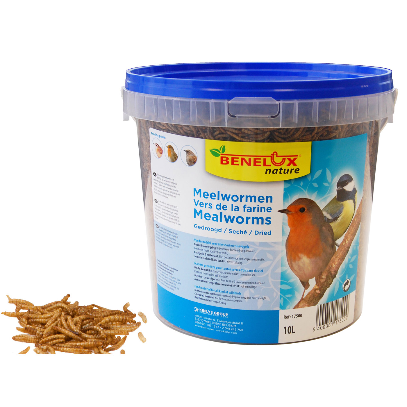 MEALWORM 10 L BUCKET FOR WILDBIRDS