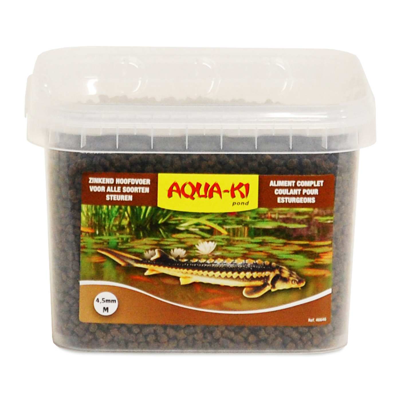 AQUA-KI BROWN STURGEON FEED 4,5 MM 3,5 L - 2,2 KG BUCKET