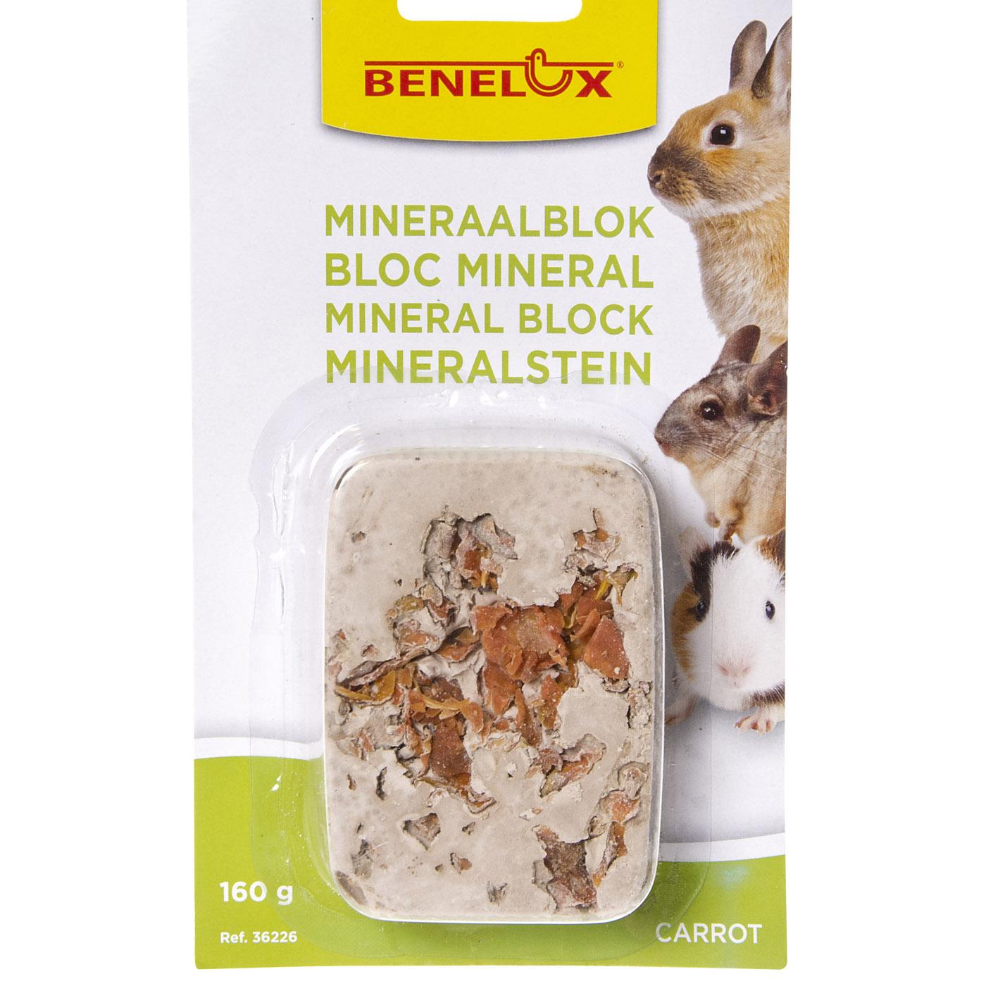 BLOC MINÉRAL CAROTTES 160 GR