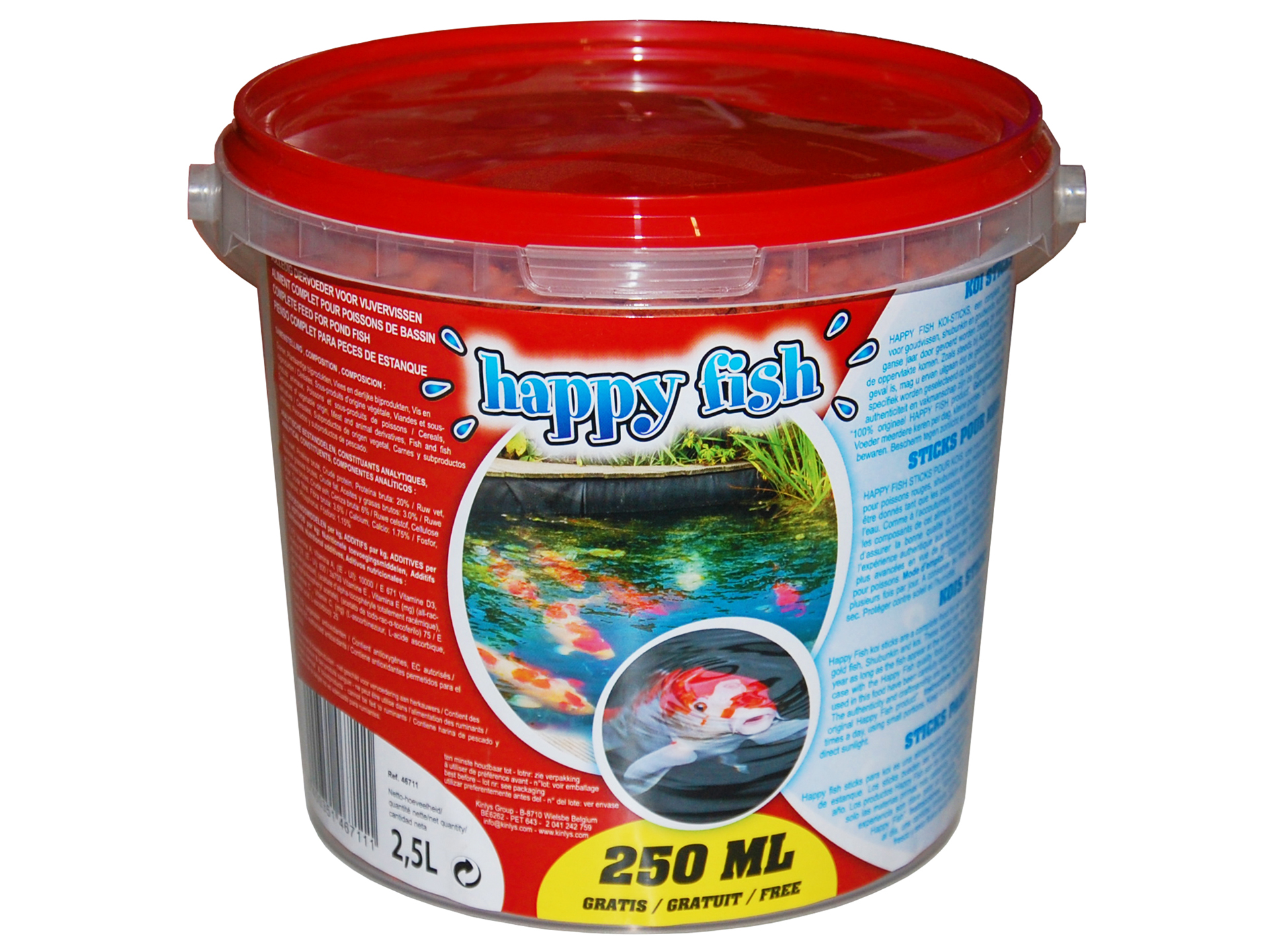 HAPPY FISH KOI-STICKS RED 2.5 L