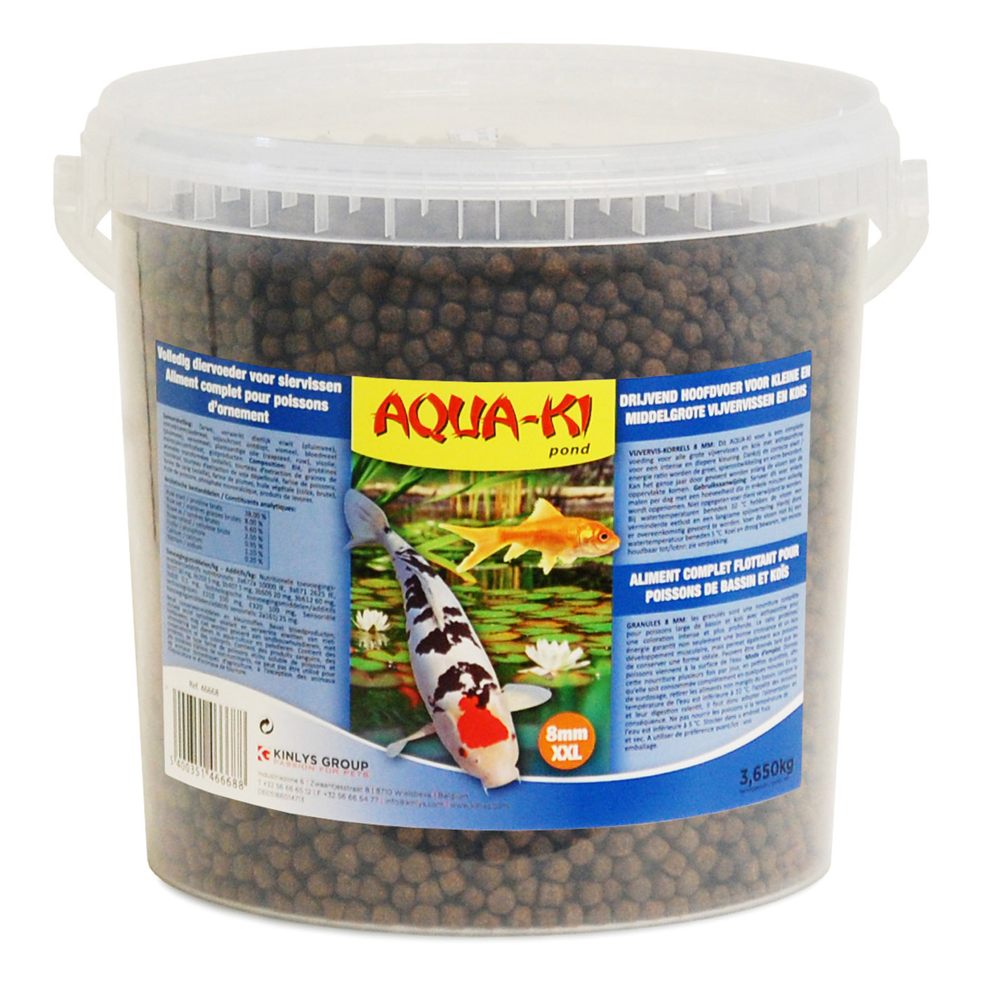 AQUA-KI POND FEED ASTAX 8 MM 10 L - 3,65 KG BUCKET