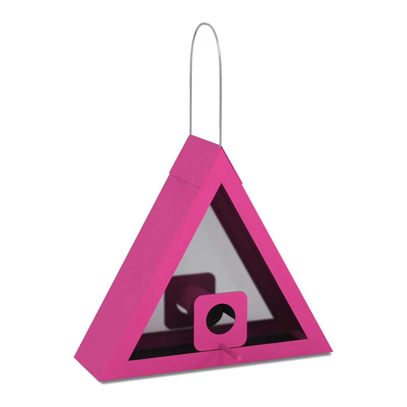 SEED FEEDER TRIANGLE PINK