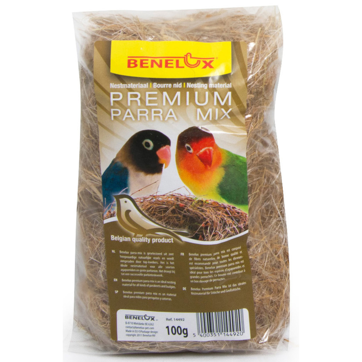 NESTING MATERIAL PARRA-MIX 100G FOR ALL KINDS OF PARAKEETS