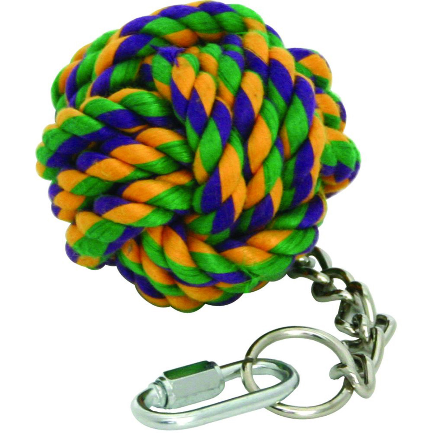 NUTS FOR KNOTS BALL ON CHAIN - BIRD TOY 