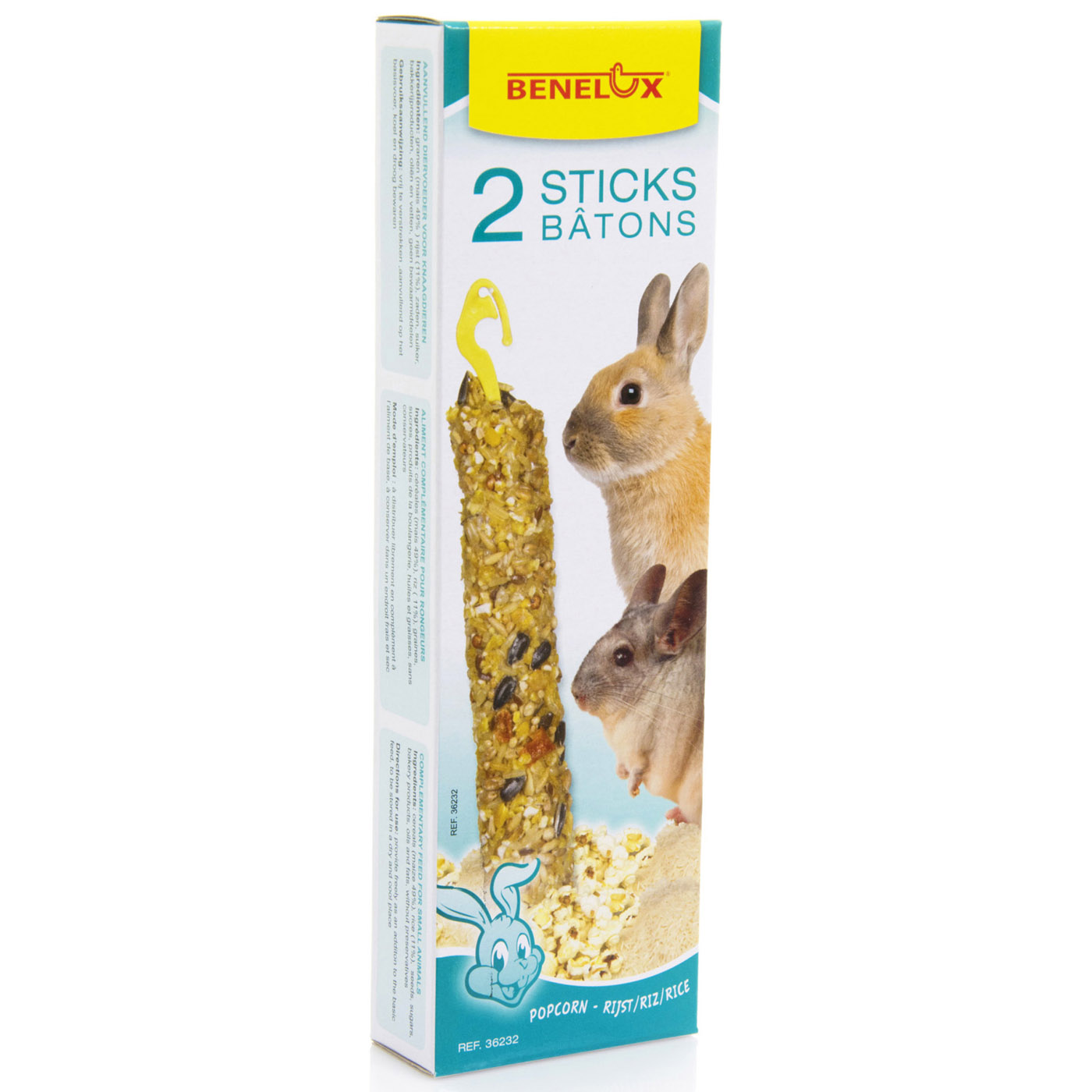 2 SEEDSTICKS XXL RODENTS POPCORN/RICE