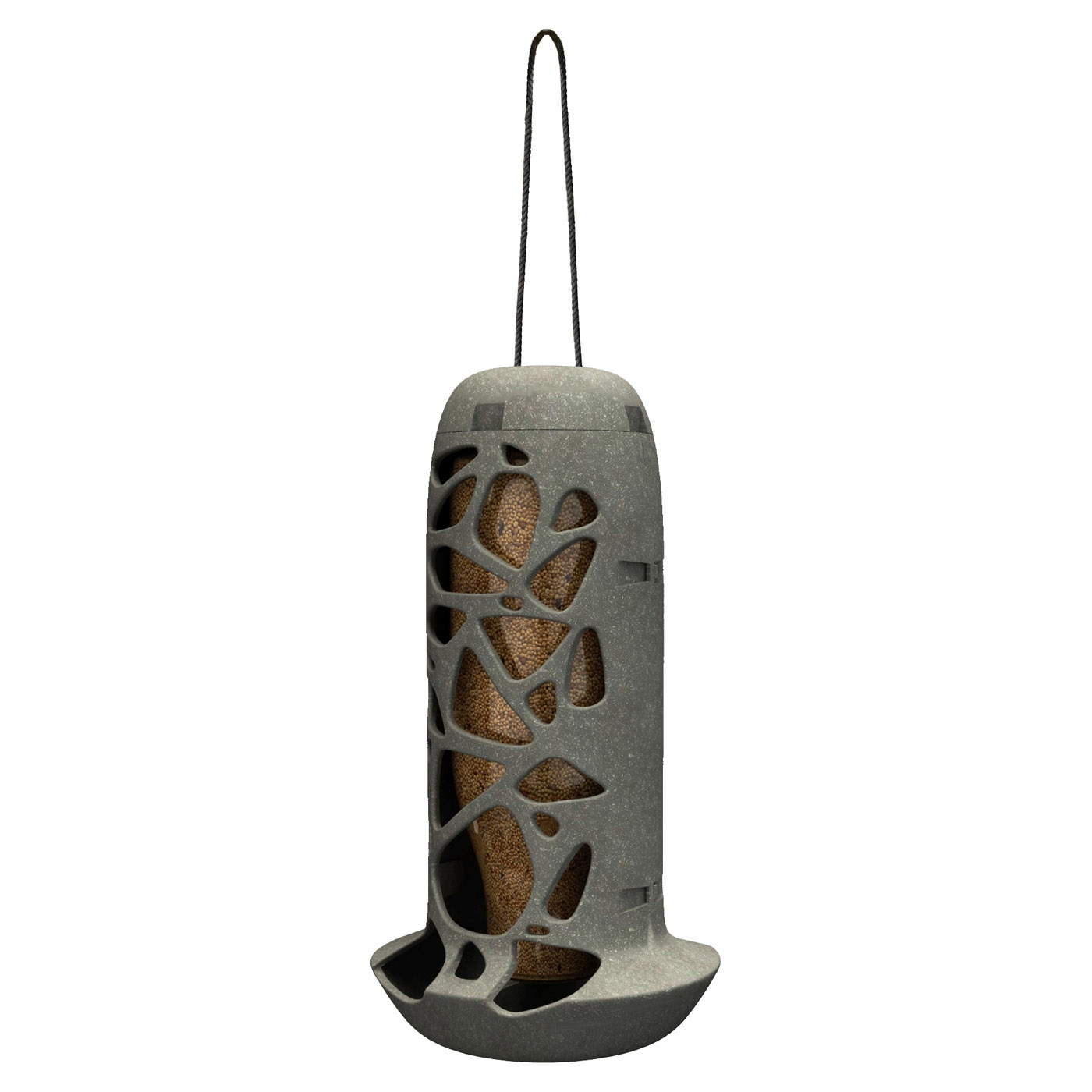 TARA RECYCLED BIRDFEEDER INCL GLASS BOTTLE