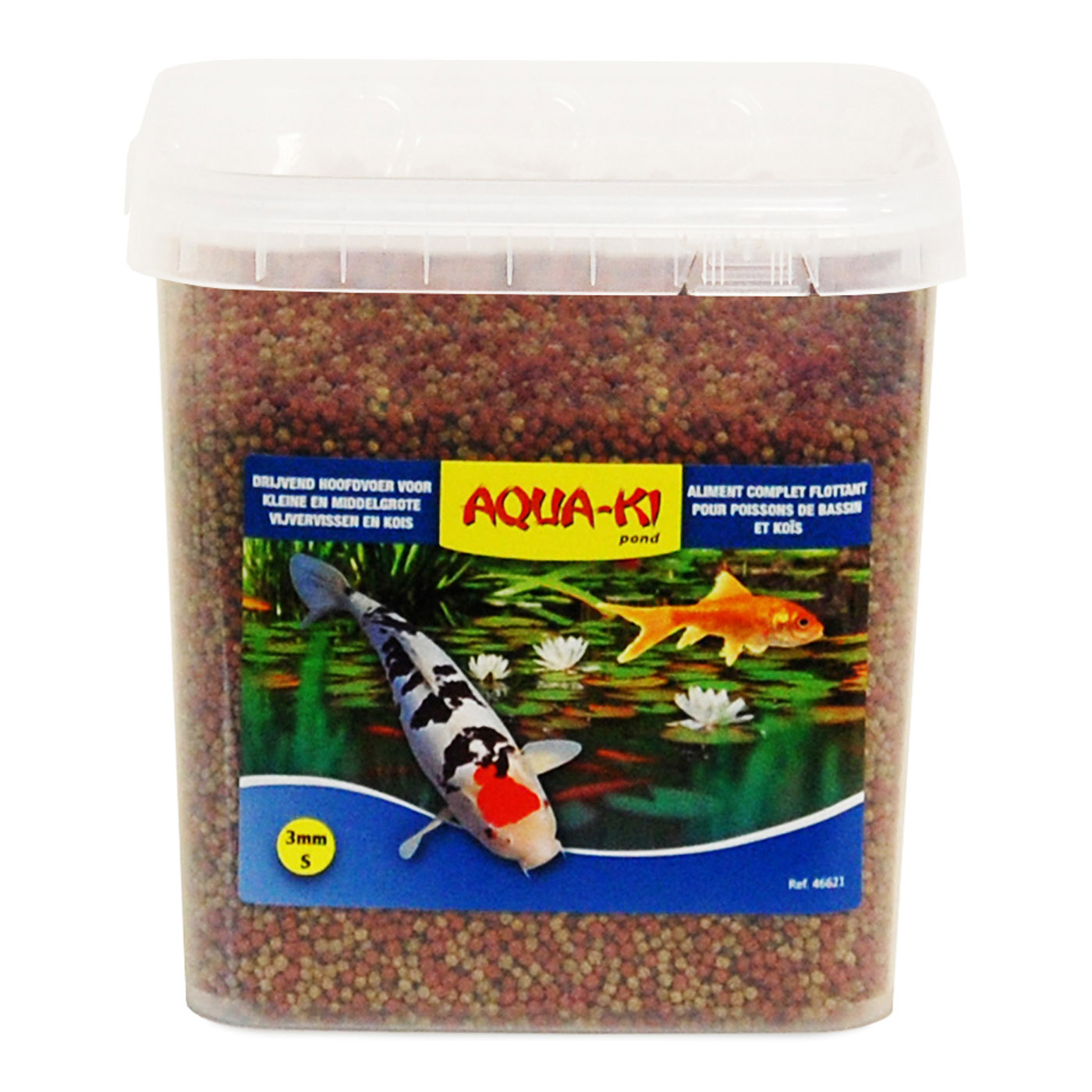 AQUA-KI BLAUW VIJVERVISKORRELS 3 MM 5,4 L - 1,89 KG EMMER