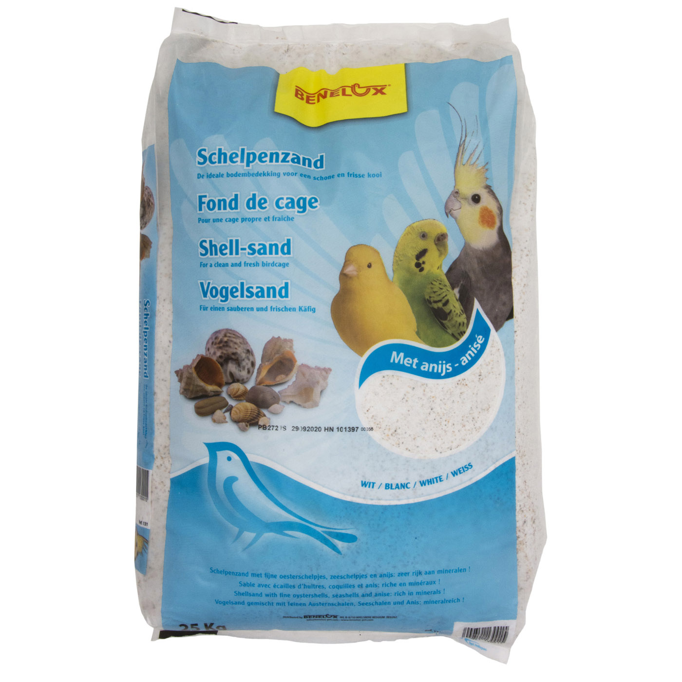 WHITE SHELL SAND 25KG