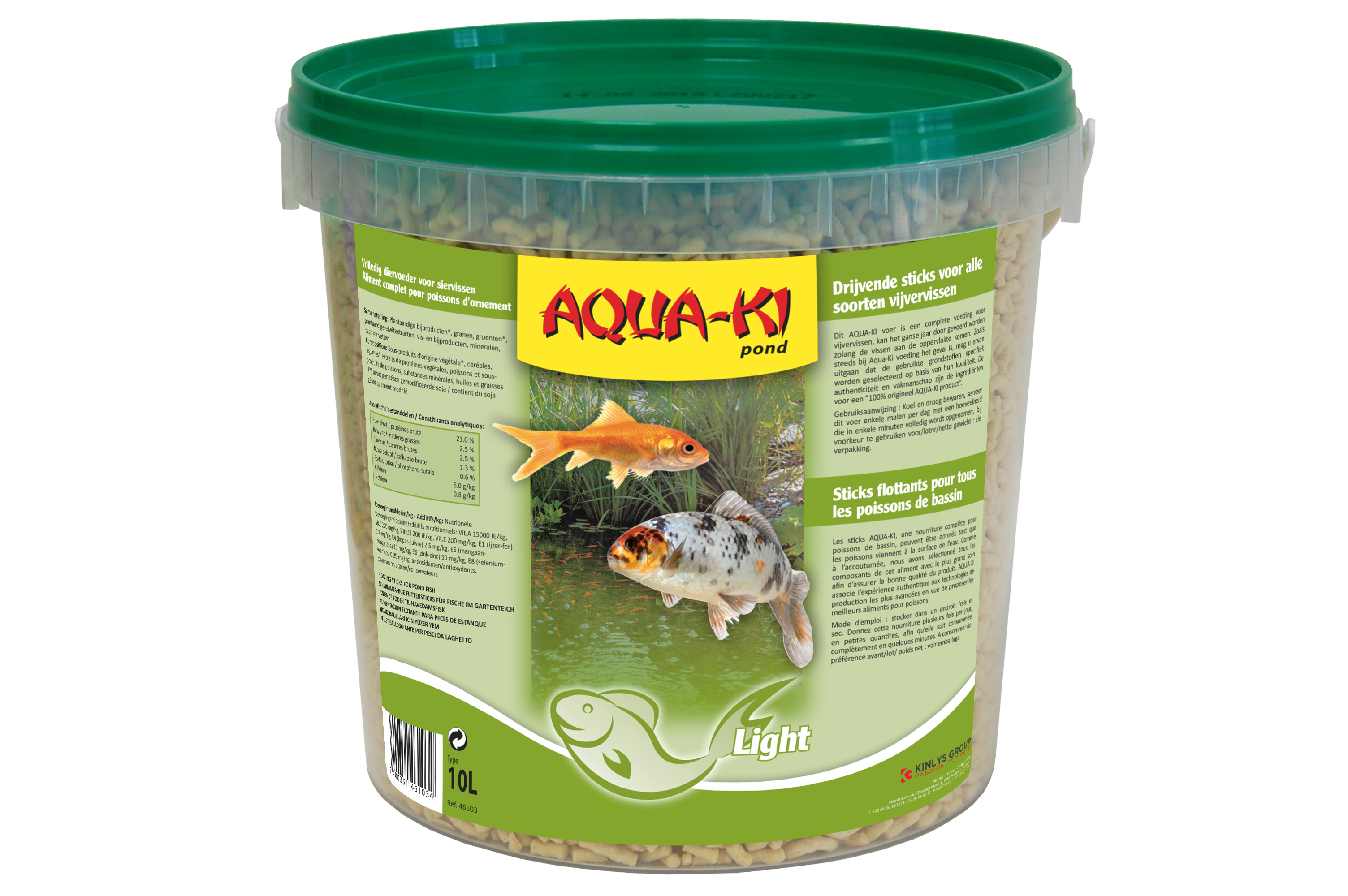 AQUA-KI GROEN 10 L - 800 GRAM EMMER