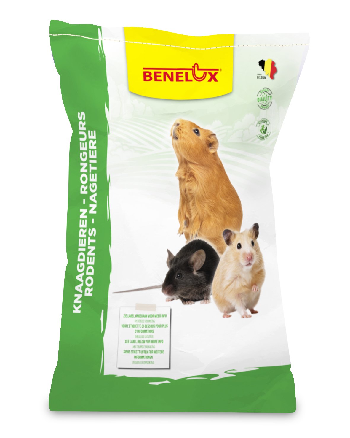 KNAAGDIERMUESLI 20KG SUPERIEUR PAPIEREN ZAK