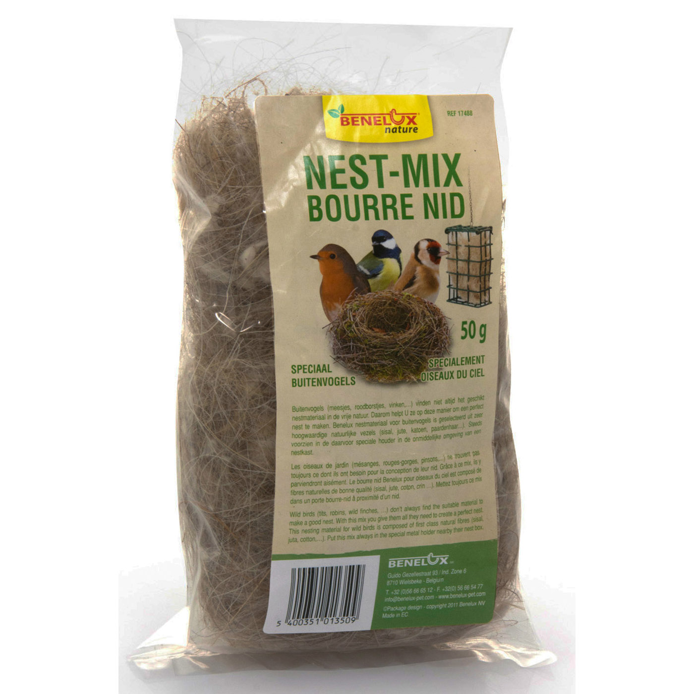 NESTING MATERIAL WILDBIRDS  50 G