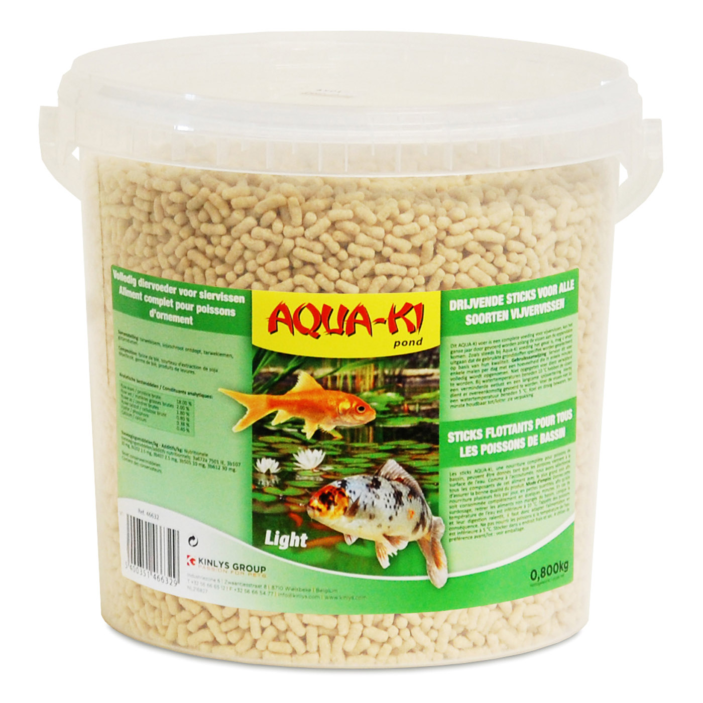 AQUA-KI GROEN VIJVERSTICKS LIGHT 10 L - 0,8 KG EMMER