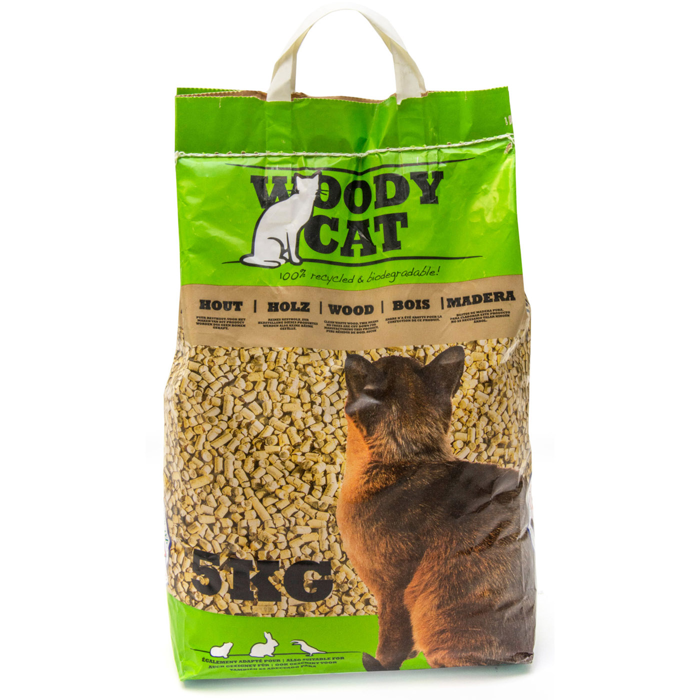 GRANULES LITIERE A CHATS WOODY CAT 5 KG