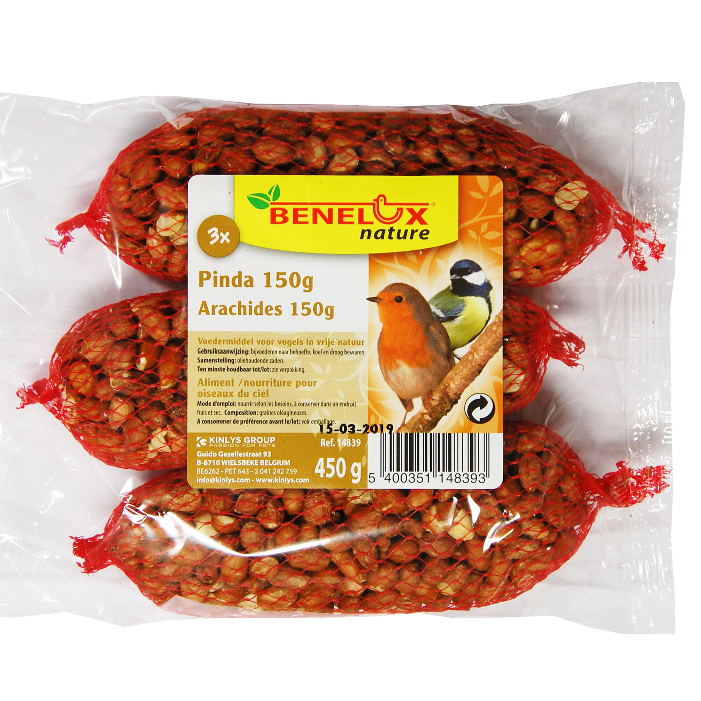 PEANUTS IN NETS 3X150 G