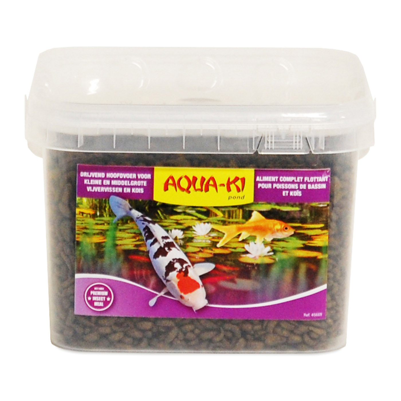 AQUA-KI NOURRITURE KOI AVEC INSECTES SEAU 3,5 L - 1,4 KG