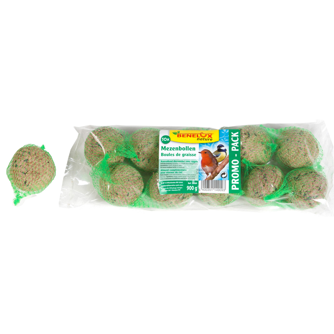 MEZENBOLLEN 10 ST/ZAKJE VOOR VRIJE NATUURVOGELS