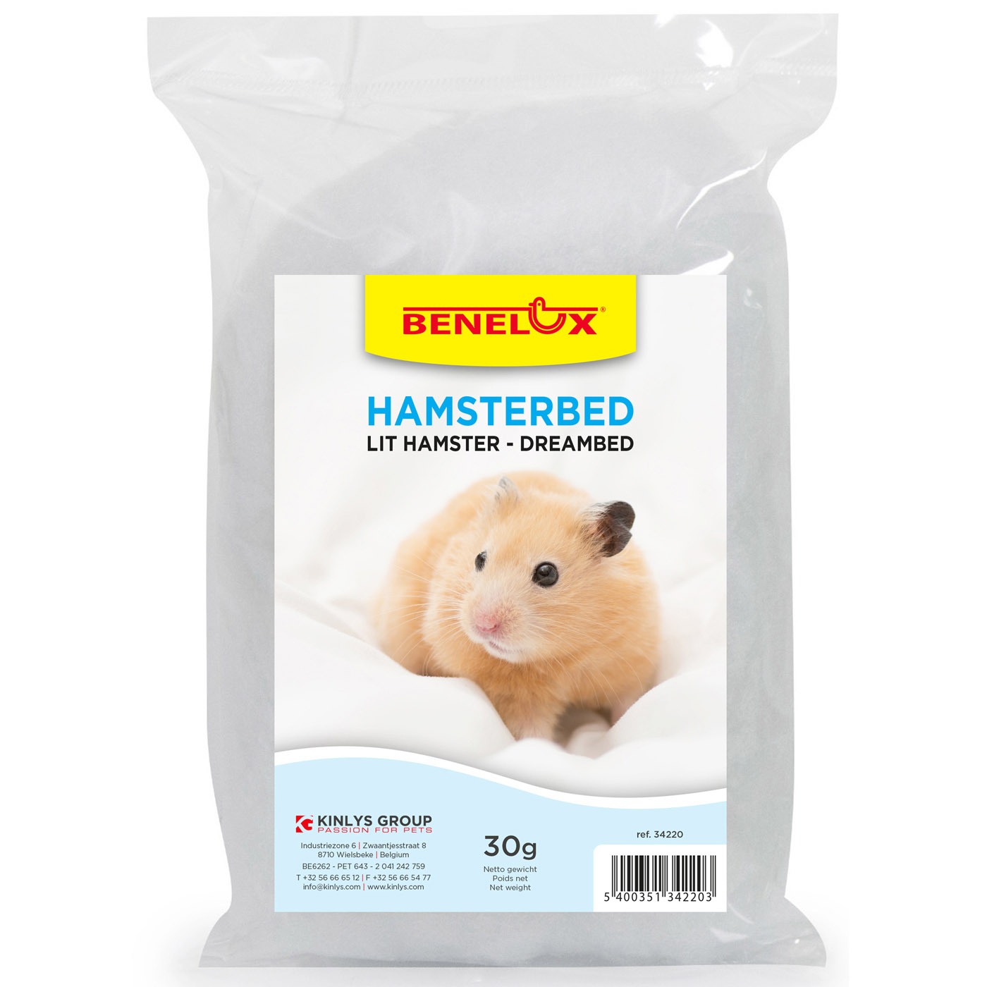 HAMSTERNEST WIT FUNNY, VISCOSE, 30GR