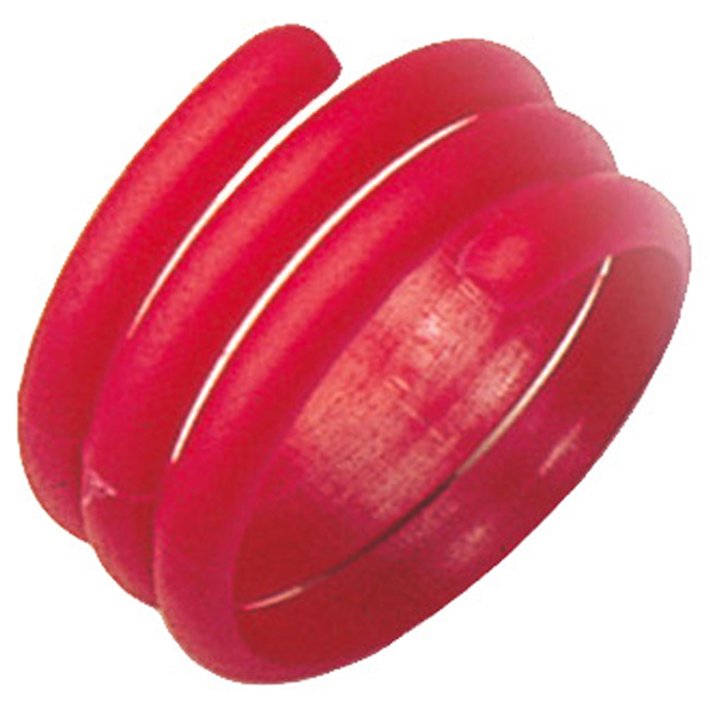 100 RINGEN SPIRAAL KIPPEN 18MM ROOD