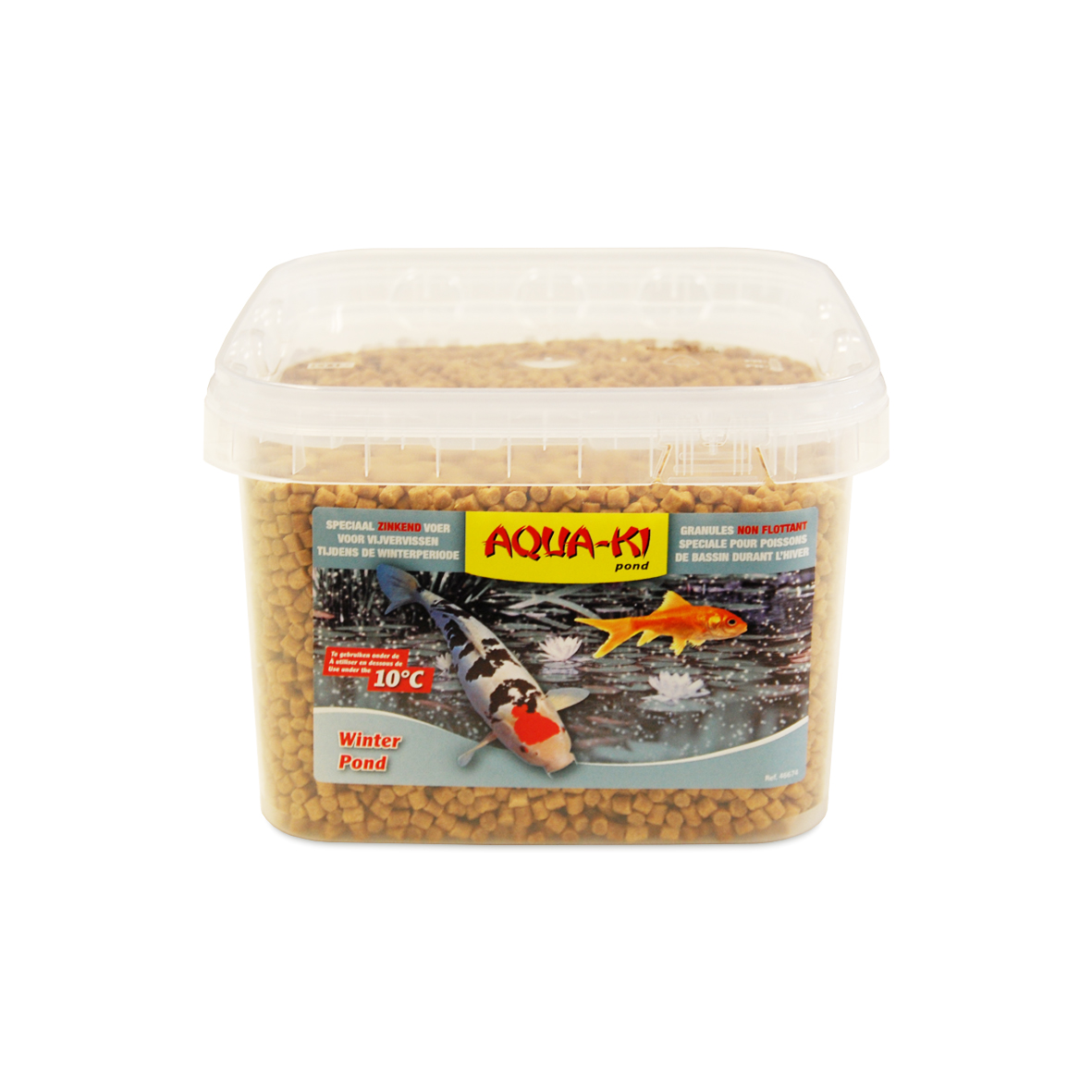 AQUA-KI POND L'HIVER GRANULES NON FLOTTANT 4,5 MM  3,5 L - 2,3 KG SEAU