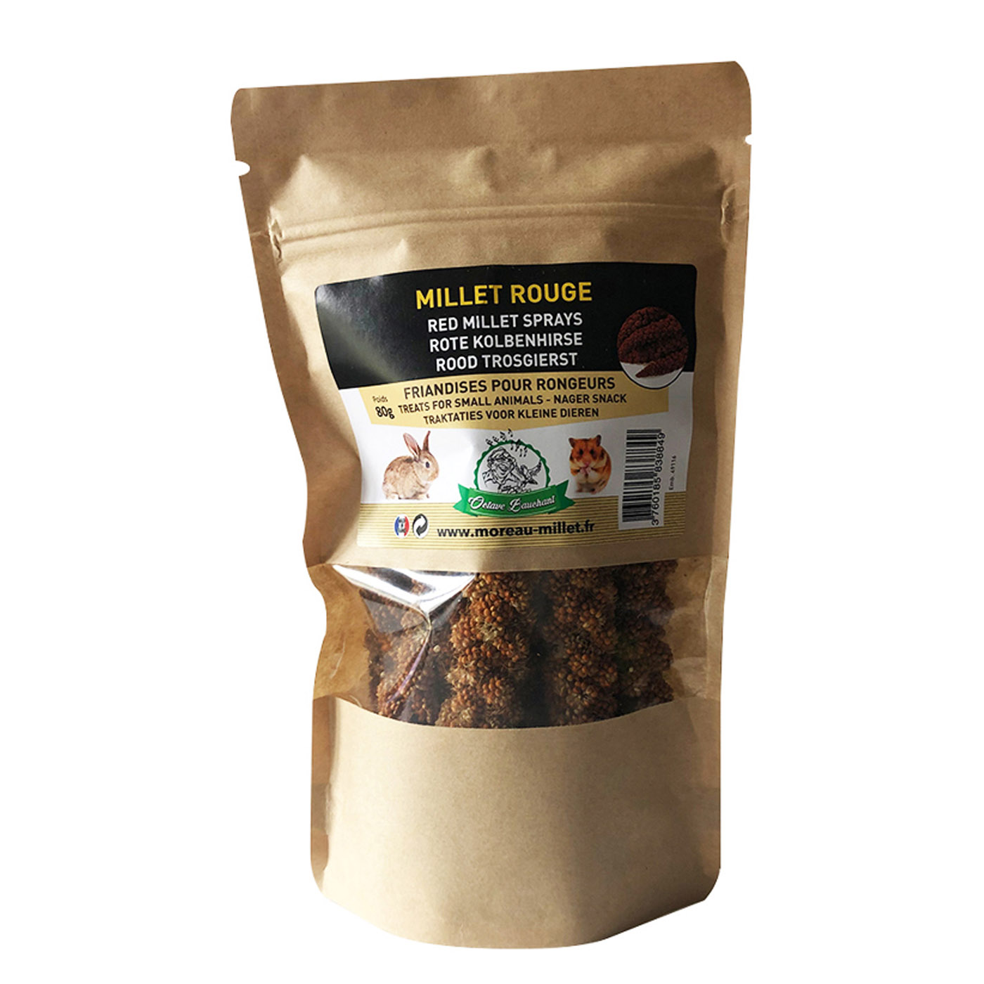 RODE TROSGIERST SNACKS VOOR KLEINE HUISDIEREN 80G