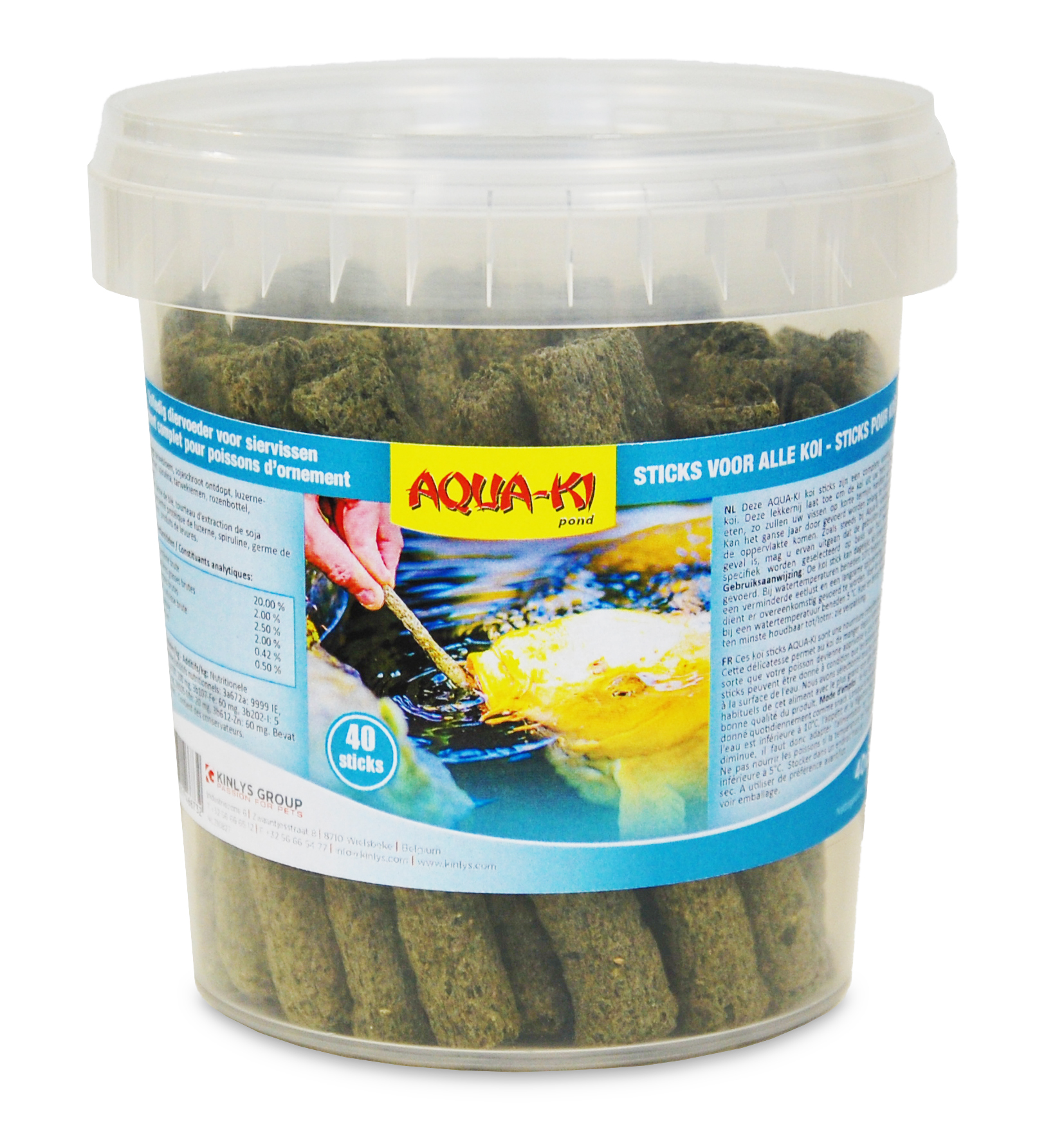 STICKS POUR KOI 40 PIECES 120 GR - 1 LITER