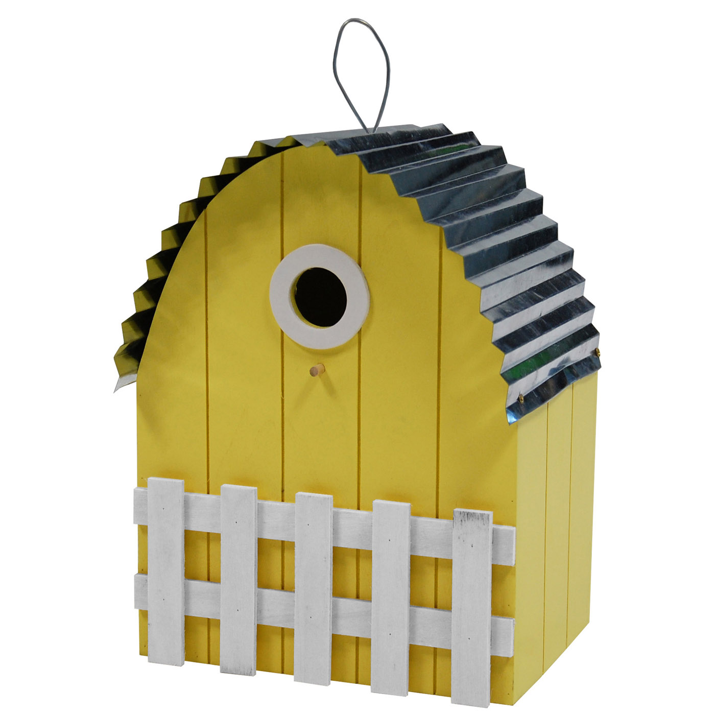 BIRDHOUSE CURVED ROOF LIGHT YELLOW