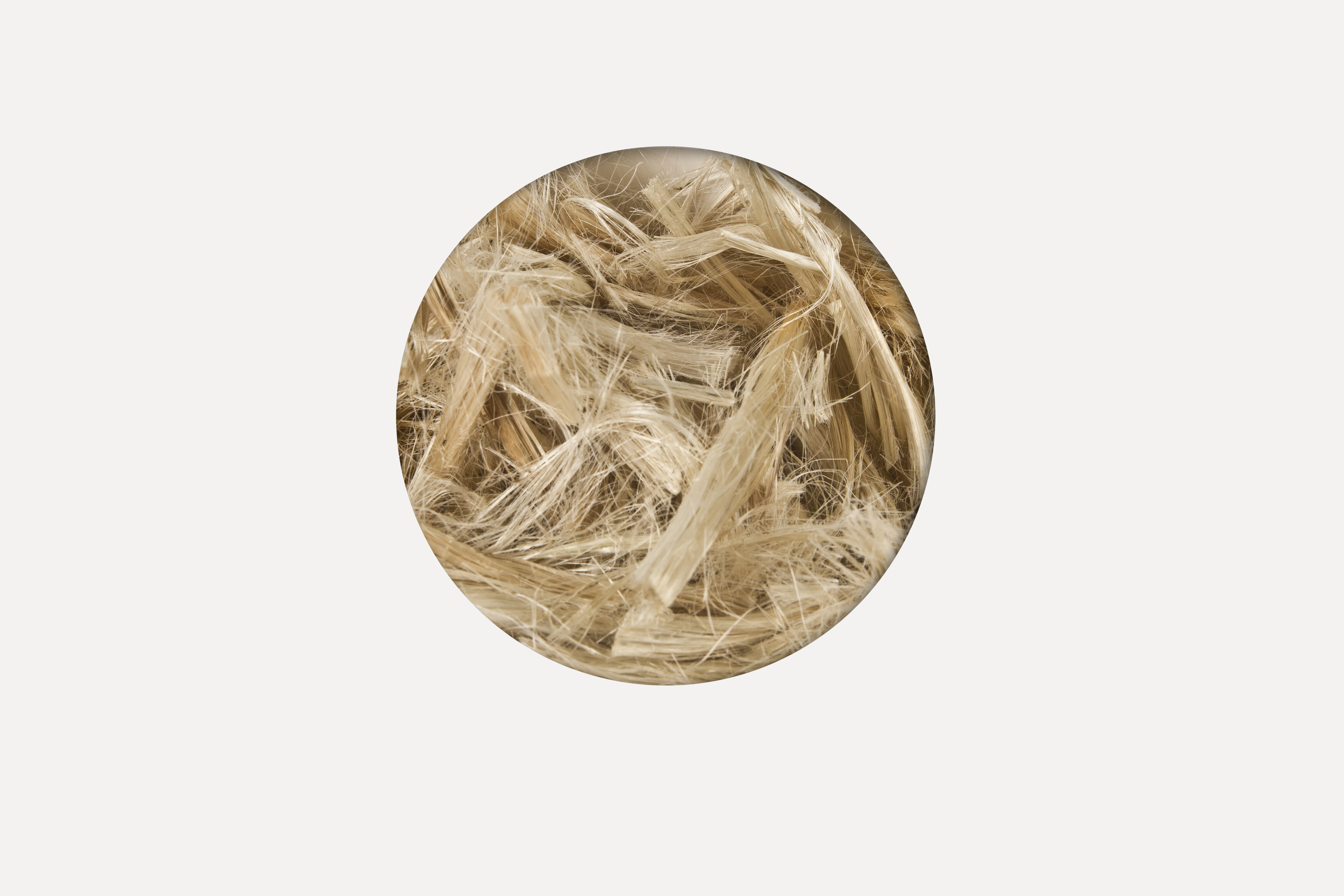 GEKNIPTE JUTE 6CM LENGTE / 250GR