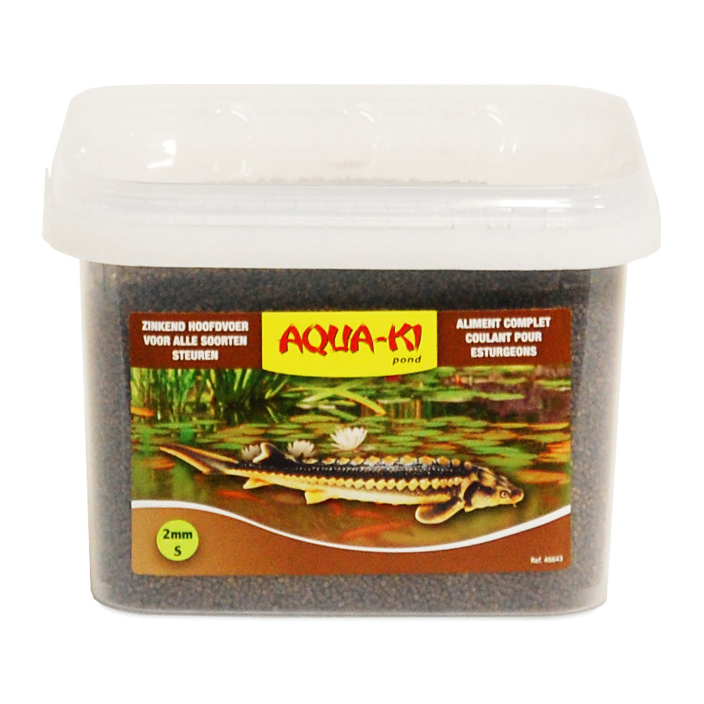 AQUA-KI BROWN STURGEON FEED 2 MM 3,5 L - 2,2 KG BUCKET