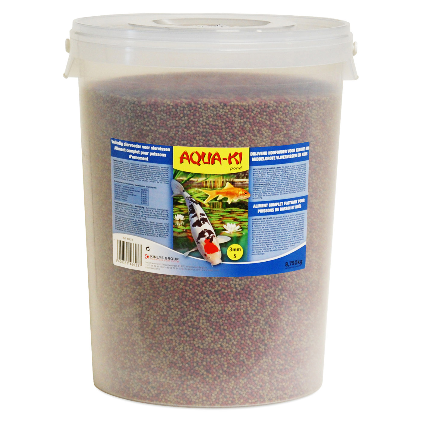 AQUA-KI BLUE POND FISH MIX 3 MM 25 L - 8,75 KG BUCKET