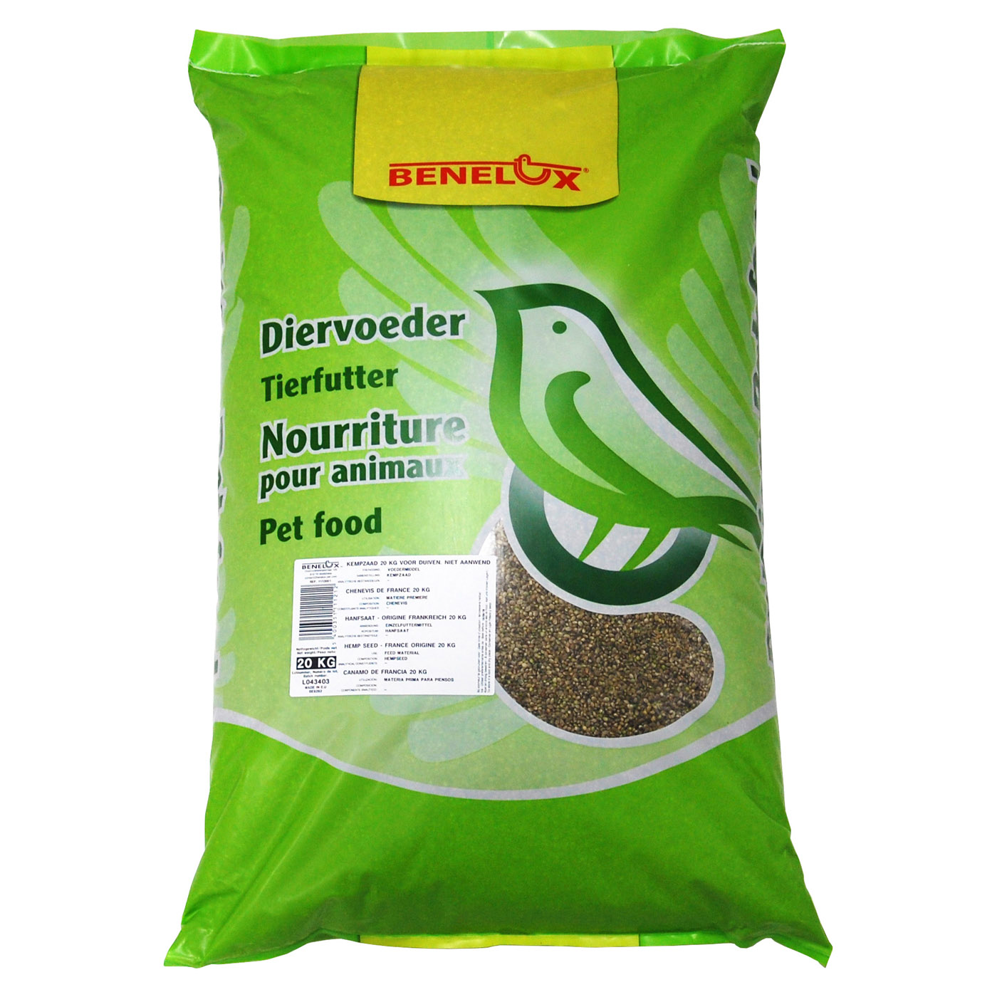 HEMP SEED 20KG FOR PIGEONS DO NOT APPLY SOWING TARGET