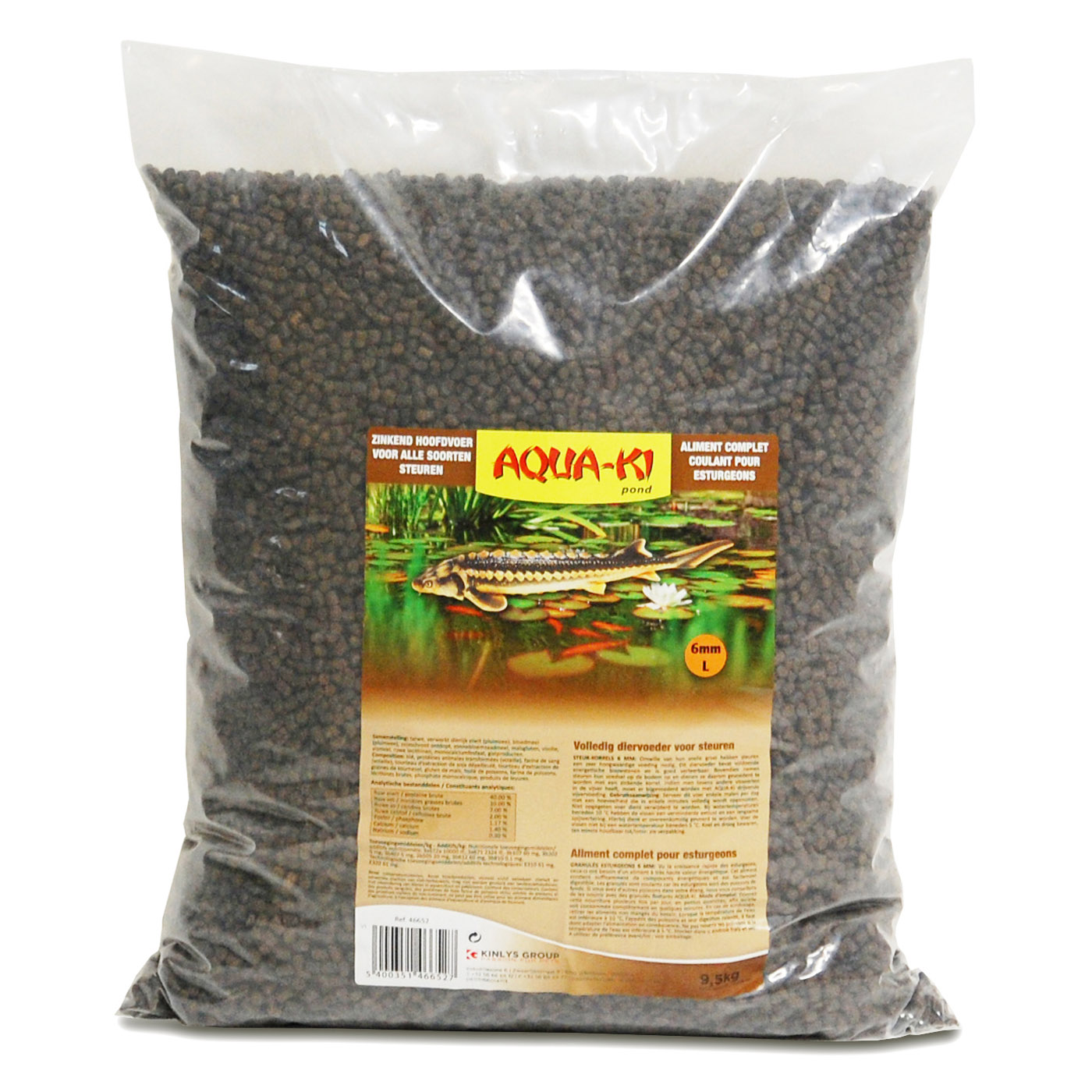 AQUA-KI BROWN STURGEON FEED 6 MM 9,5 KG BAG