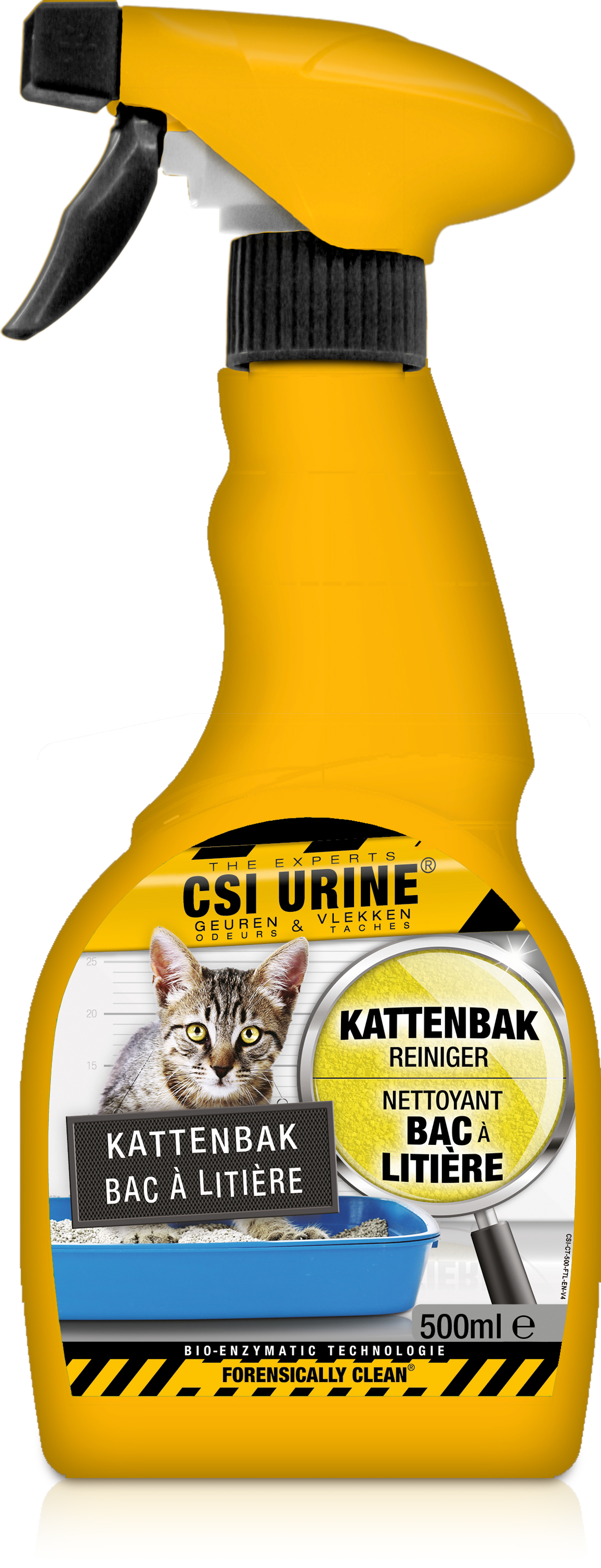 VLEKKEN & GEUR VERWIJDERAAR SPRAY KATTENBAK 500ML