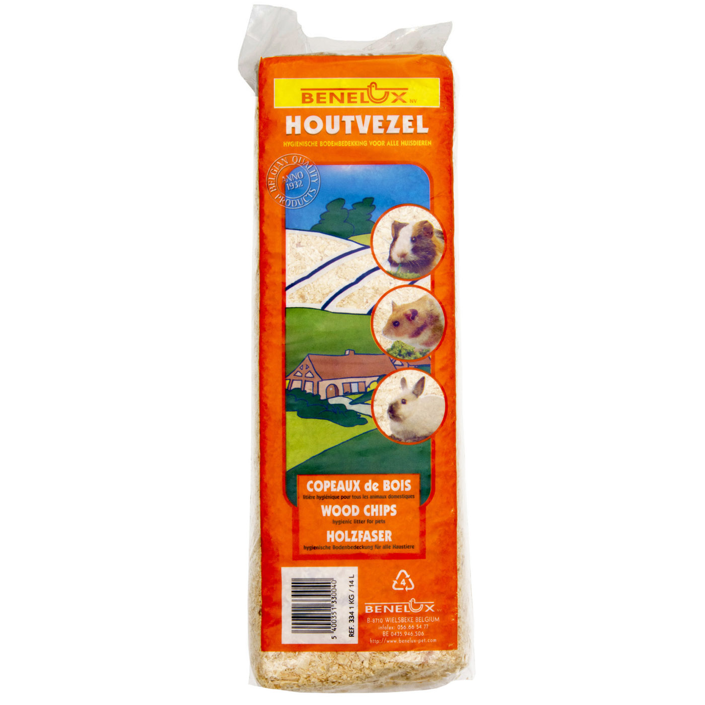 HOUTVEZEL 1 KG (14L), HYGIENISCHE BODEMBEDEKKING