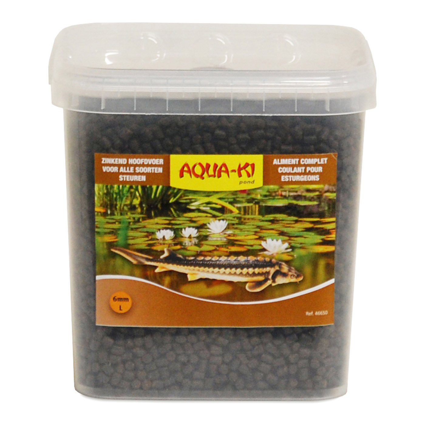 AQUA-KI BROWN STURGEON FEED 6 MM 5,4 L - 3,4 KG BUCKET