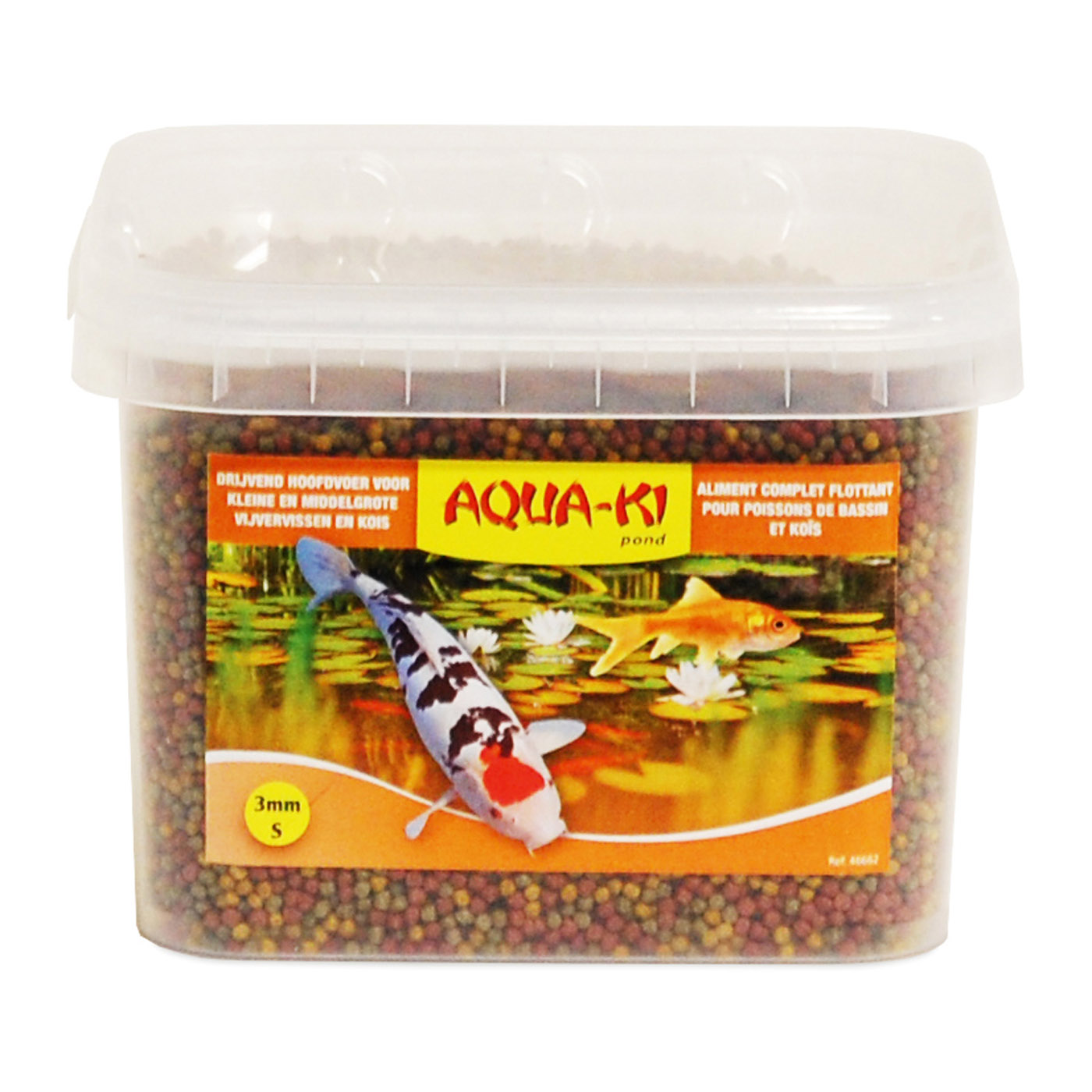 AQUA-KI ORANGE 3 COLOUR POND FISH 3,5 L - 1,19 KG BUCKET