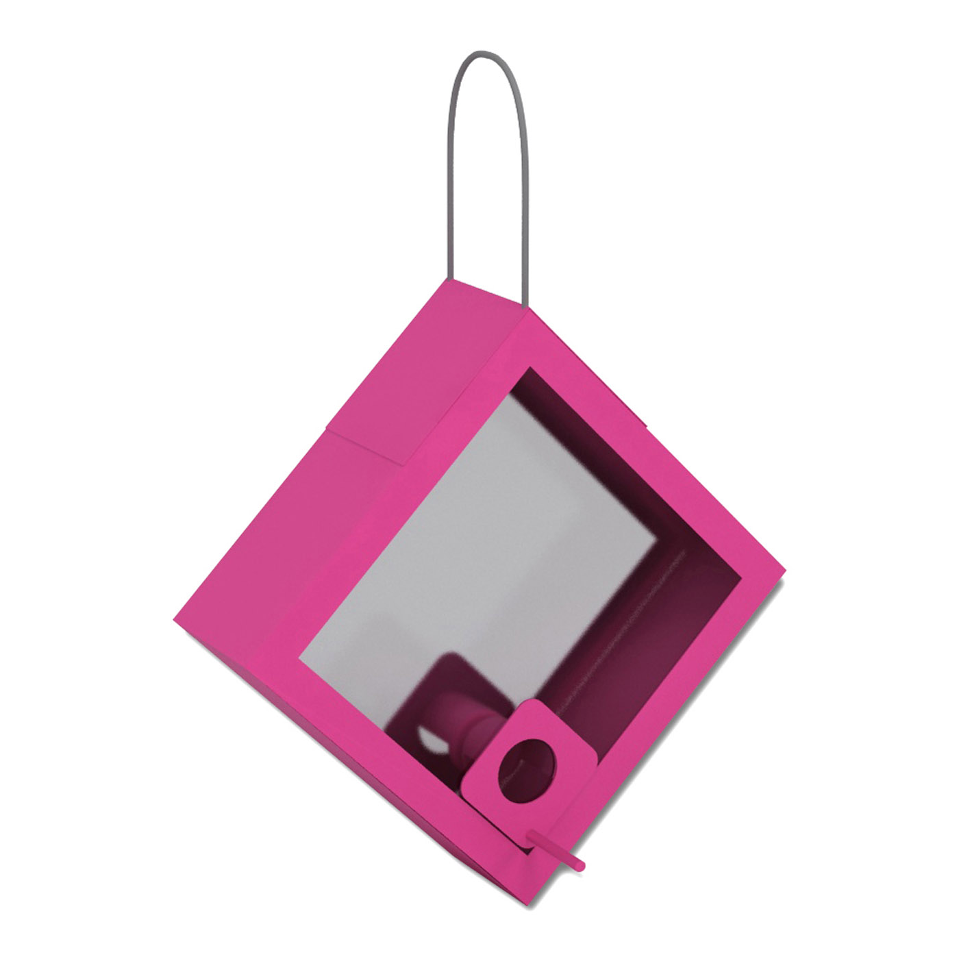 SEED FEEDER RHOMB PINK