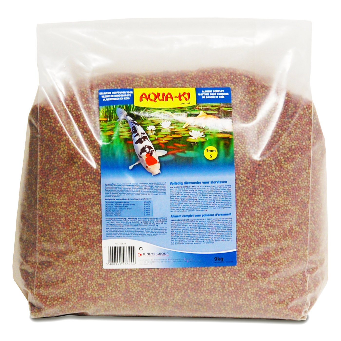 AQUA-KI BLUE POND FISH MIX 3 MM - 9 KG BAG