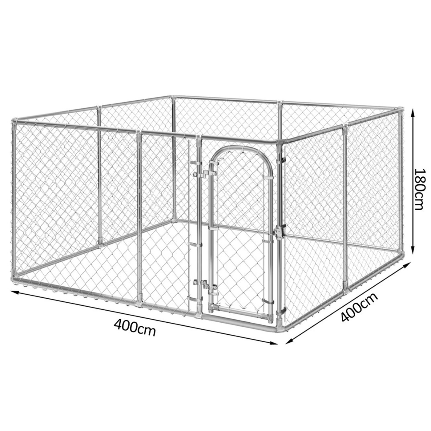 METAL CHICKENCOOP 4 X 4 X 1,82 M - 2 BOXES