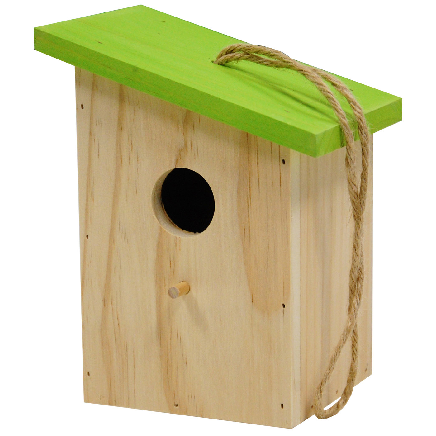 BIRDHOUSE COLORED ROOF LIGHT GREEN