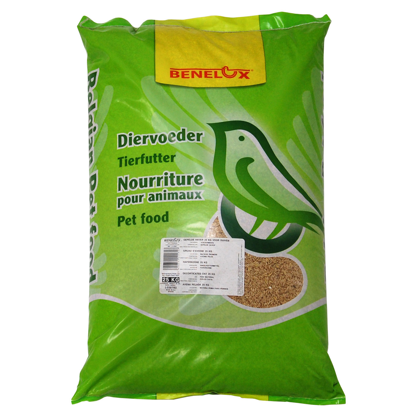 DECORTICATED OAT 20KG FOR PIGEONS