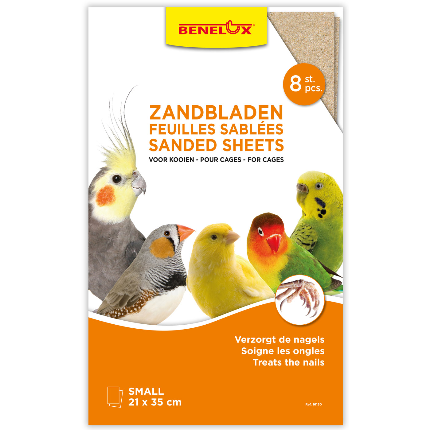 SANDED SHEETS FOR CAGES SMALL 8 PCS