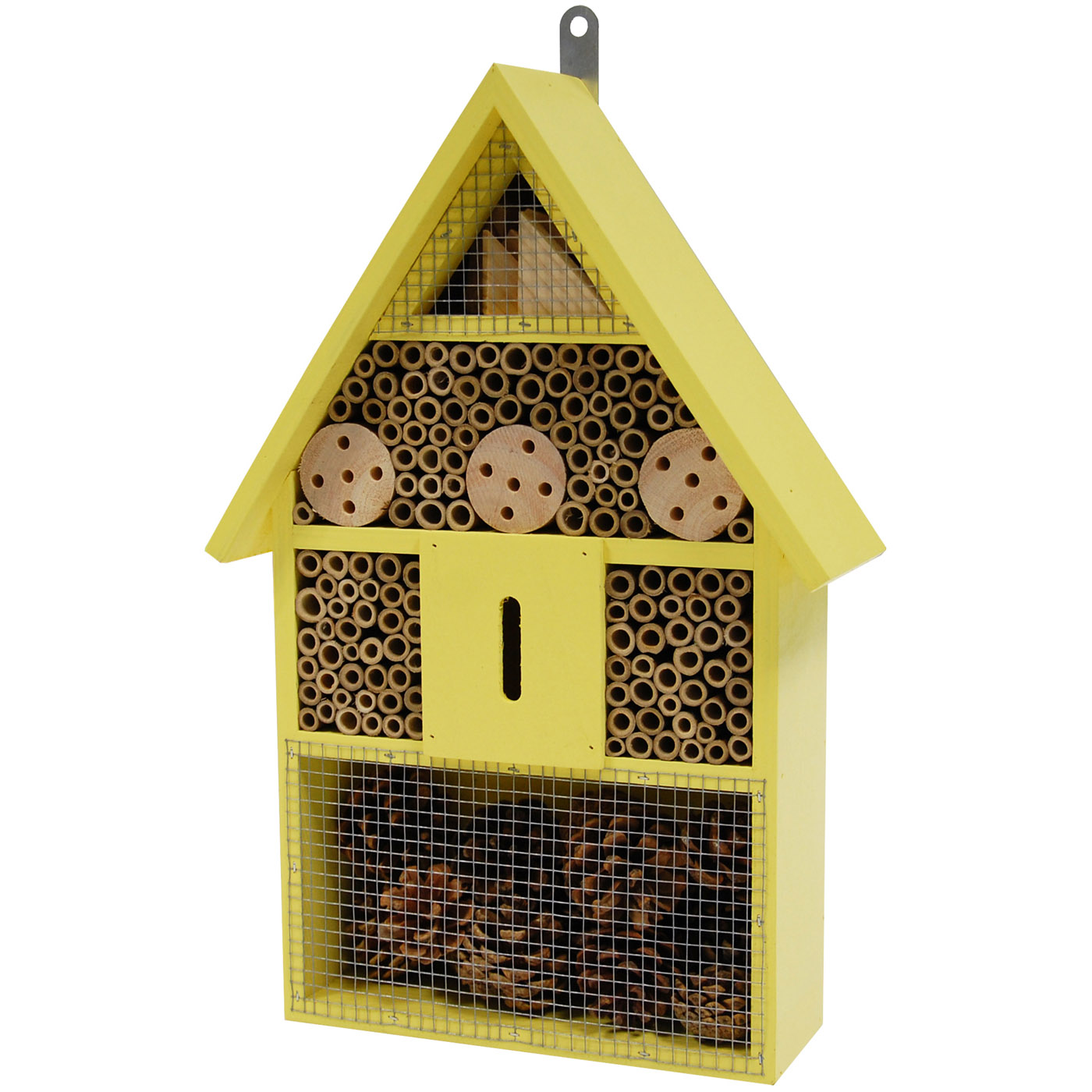 WOODEN INSECT HOTEL LIGHT YELLOW