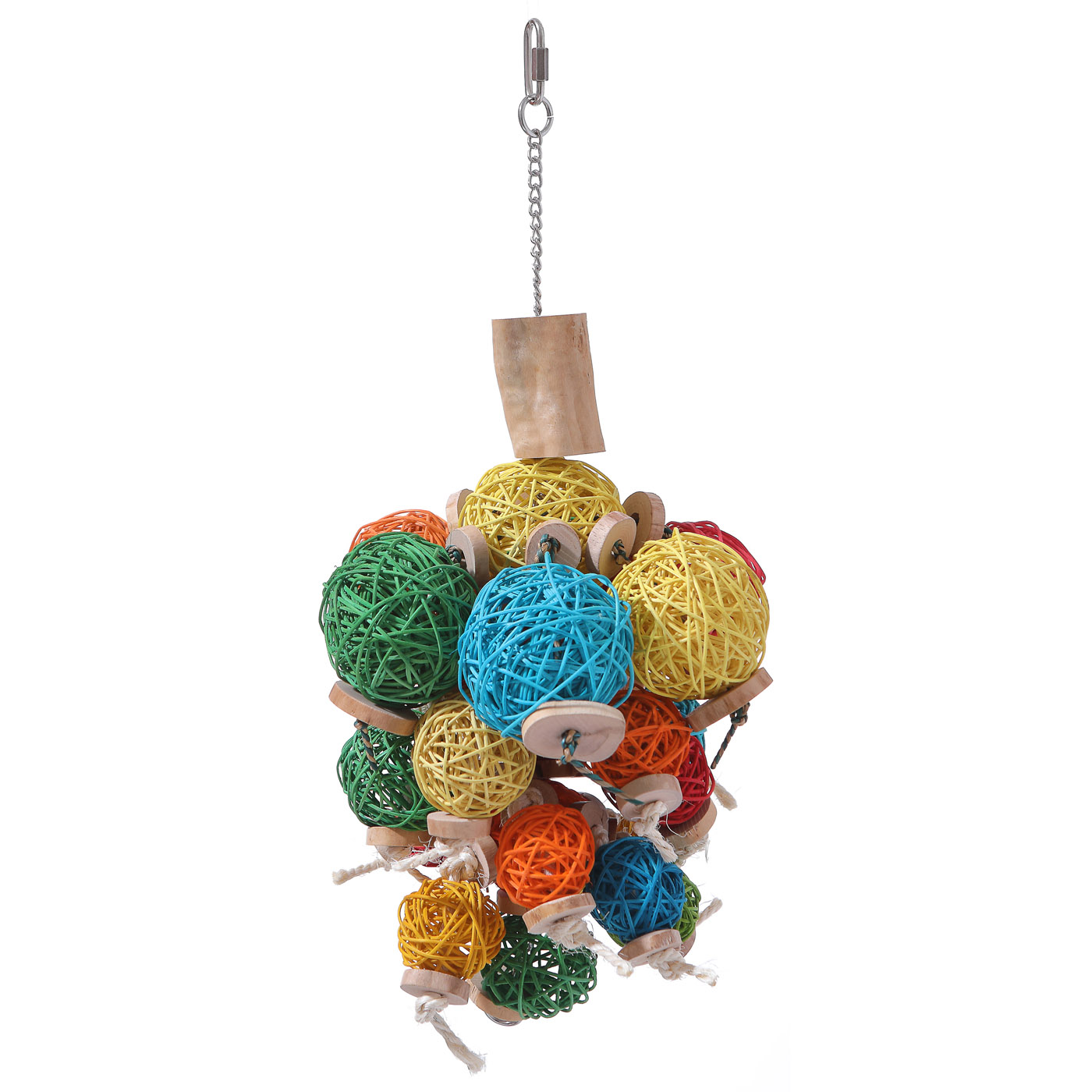 BIRD TOY GARLAND WITH COLOURFUL BEADS