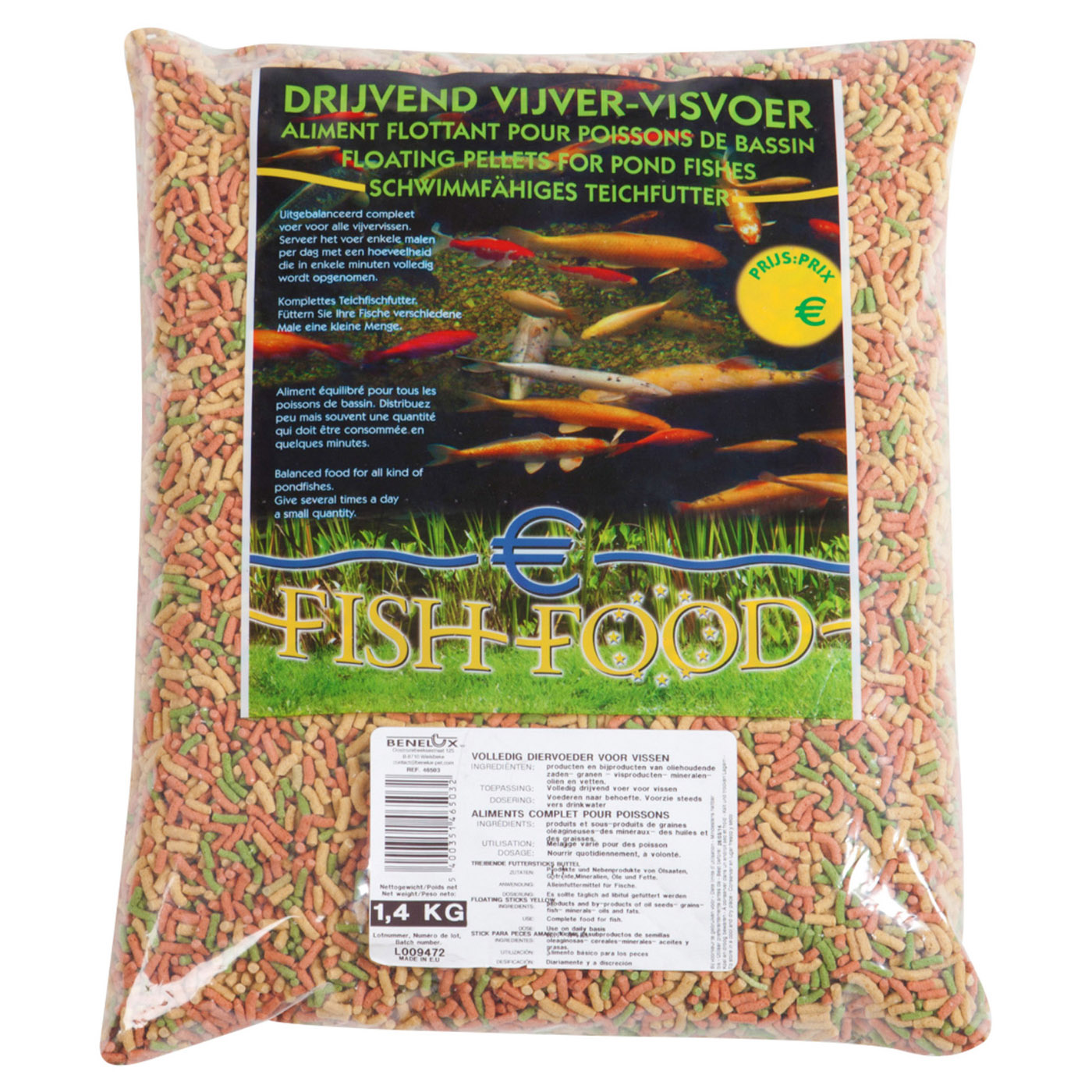 DRIJVENDE STICKS MIX €-FISH-FOOD 1.2 KG