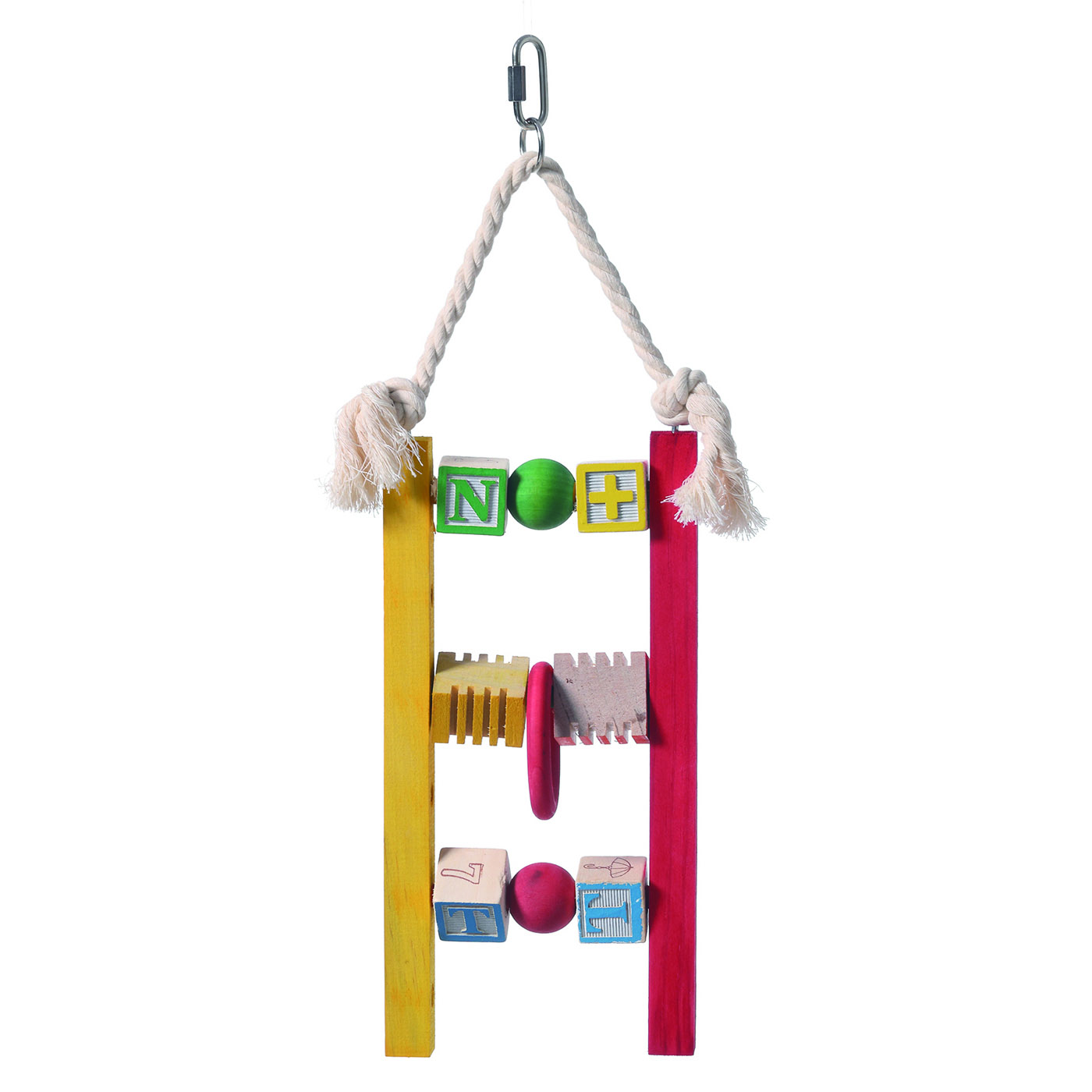 WOODEN ABACUS RATTLE TOY SMALL