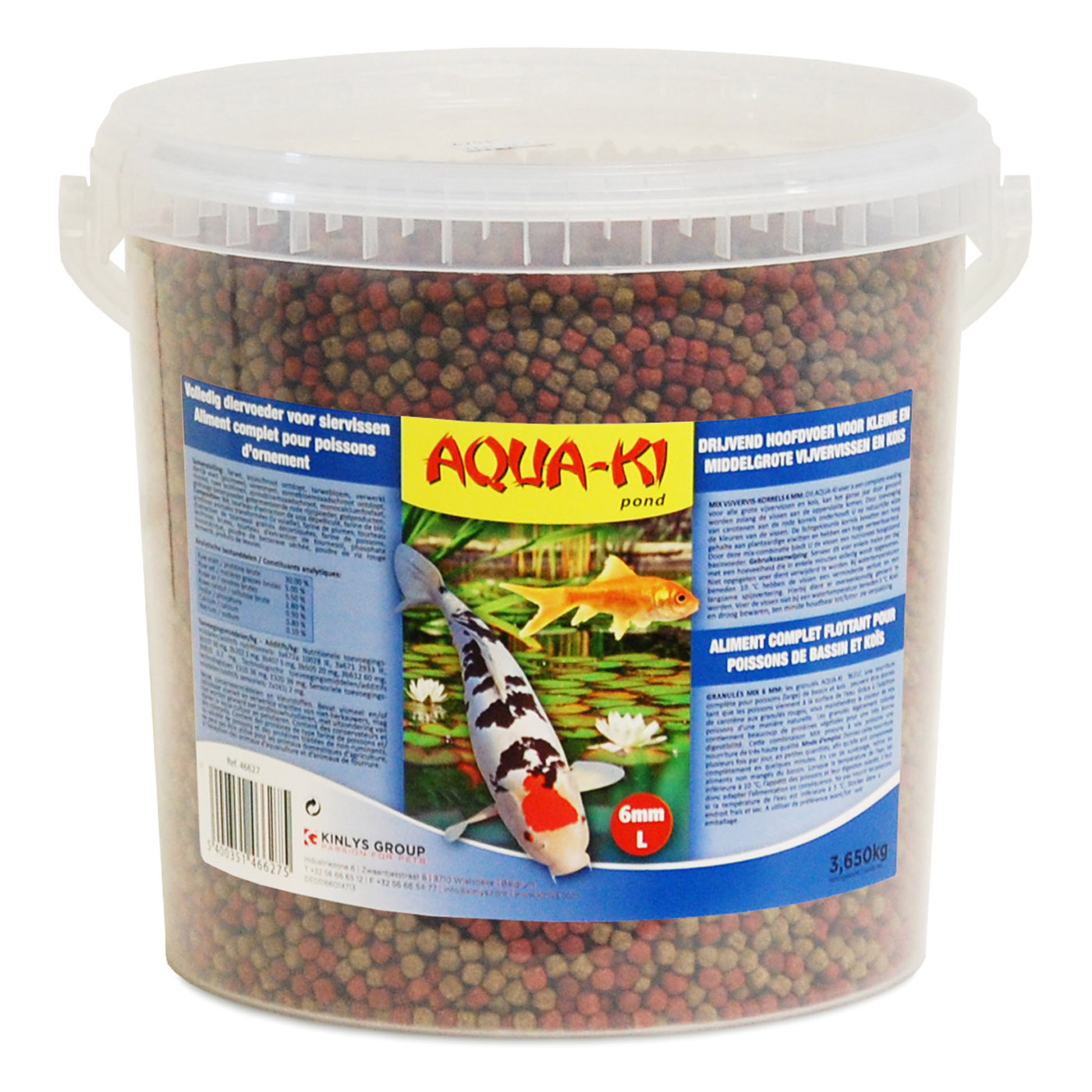 AQUA-KI BLEU GRANULÉS MIX 6 MM 10 L - 3,65 KG SEAU