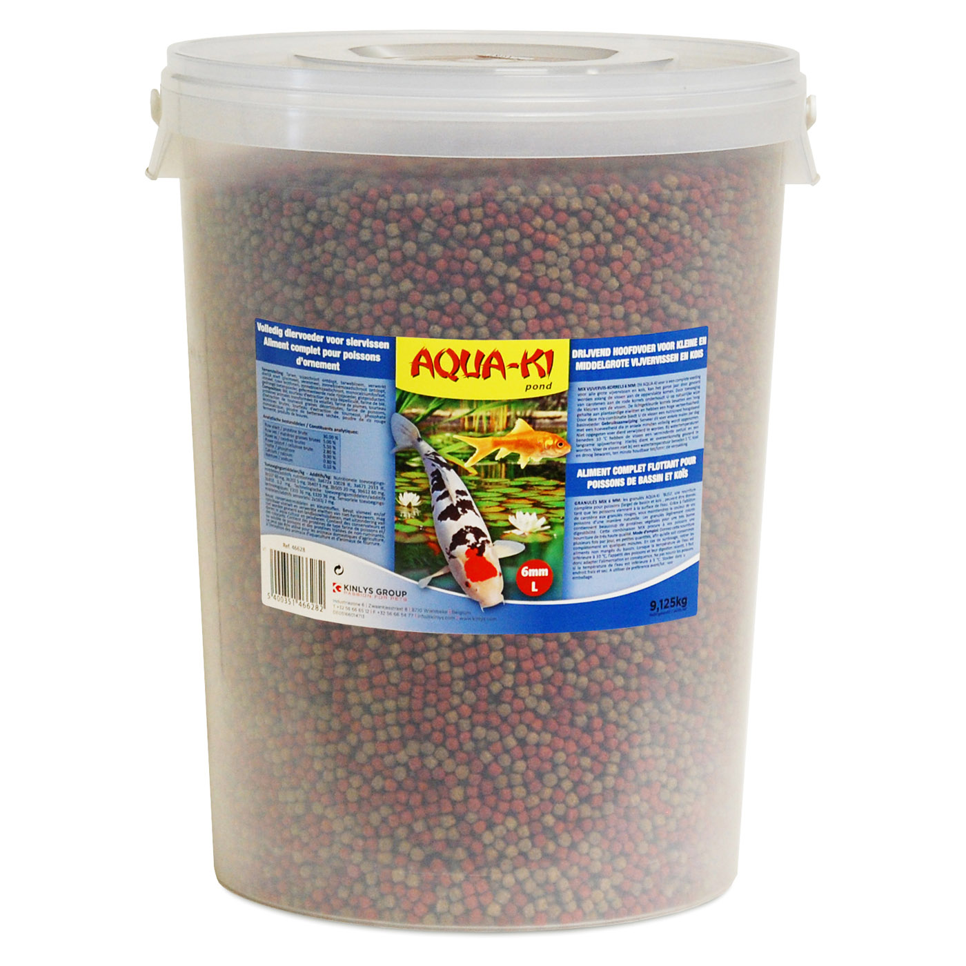 AQUA-KI BLUE POND FISH MIX 6 MM 25 L - 9,125 KG BUCKET