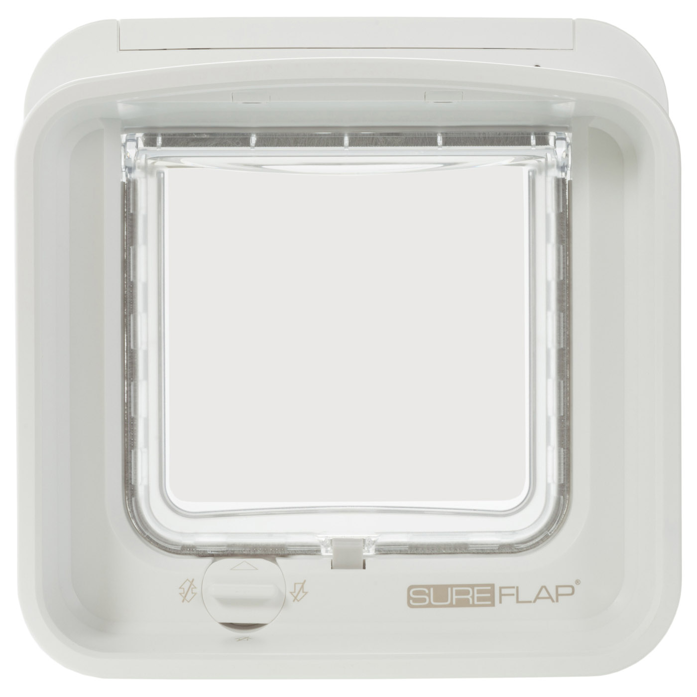 SUREFLAP DUALSCAN MICROCHIP CAT FLAP - WHITE